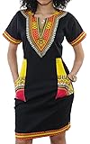 Women's Bodycon Dashiki African Midi Dresses