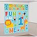 Amscan One Wild Boy 1st Birthday Scene Setters Wall Decorating Kit, 59