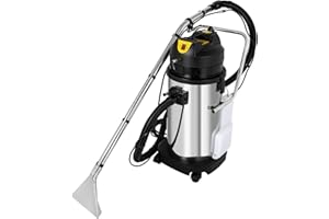 GNJINX 40L Commercial Carpet Cleaner Machine 3in1 New Vacuum Cleaner Extractor Machine, Heavy Duty Dust Extractor Sofa Curtains Carpet Cleaning for Carpet and Hard Floor