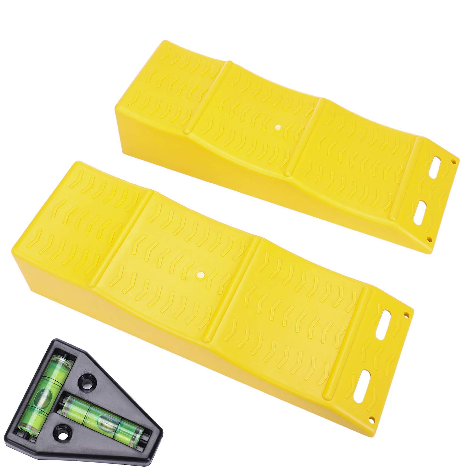 Buy n Wheels RV Leveling Blocks, Heavy Duty 3 Curved Camper Leveler