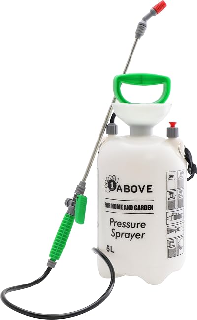 1ABOVE 5 Litre Garden Pressure Sprayer – Adjustable Nozzle, Comfortable Grip