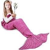 Mermaid Tail Blanket,Soft Sleeping Bag Blanket for Kids Girls All Seasons,Pink Gift Idea