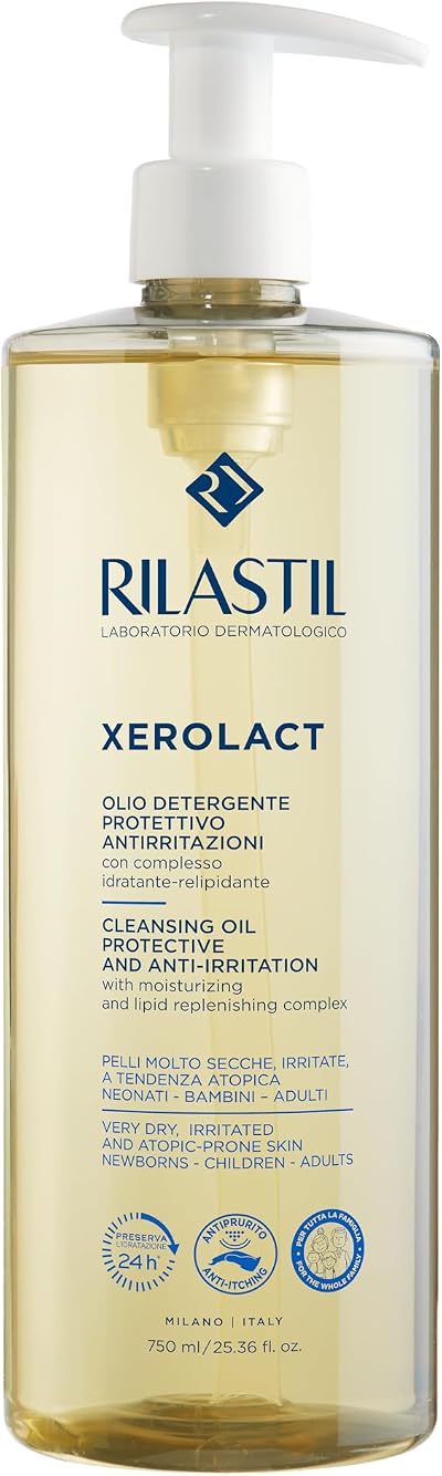 Rilastil Xerolact Protective Cleansing Oil Anti-Irritation 750ml Shower Oil