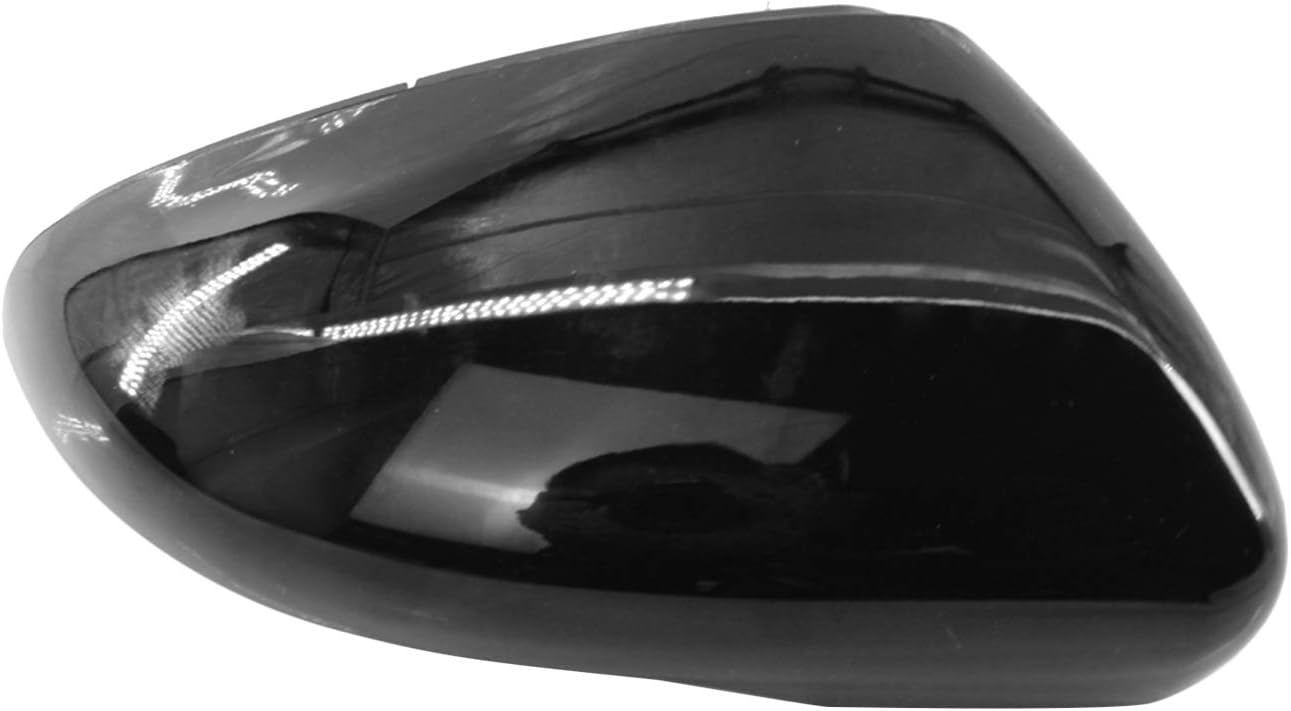 Voupuoda Car Rearview Mirror Cover Vehicle Mirror Case Replacement for VW GOLF MK6 GTI 2009-2013 5K0857538 Bright-black Right 1 Pcs