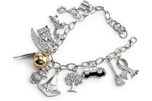 Charm Bracelets Jewelry Set, Wizardry Themed Adjustable 8" Bracelet, Birthday Present Christmas Gifts For Teens Girls
