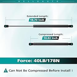 HelloAuto SE180P60 18 inch 60lb/267N Gas Strut