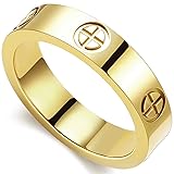 PDWZNBA Love Friendship Ring 18K Gold-Plated