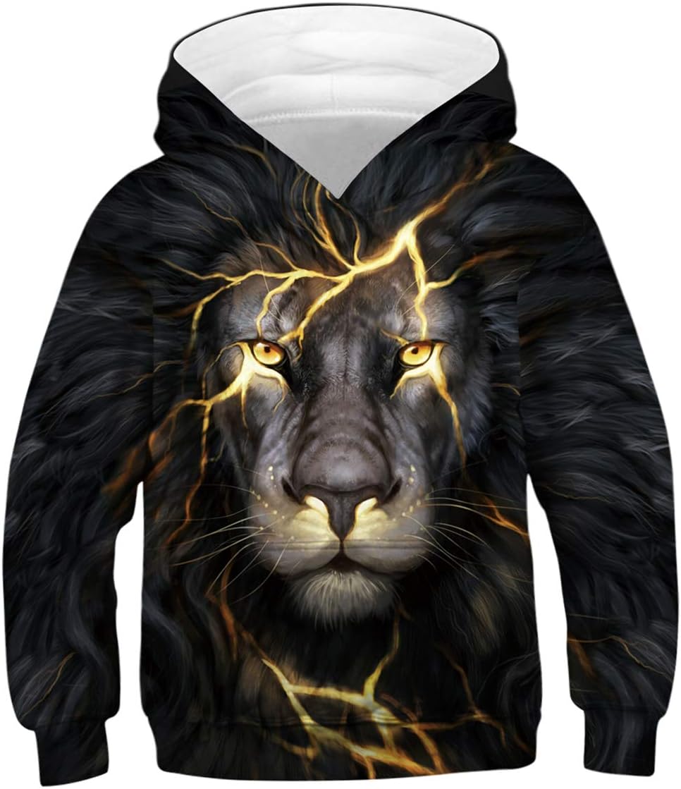Teen Boys Girls Novelty Animal Galaxy Hoodies Sweatshirts Pullover