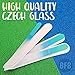 Glass Nail Files, Glass Fingernail Files for Gentle Manicure Nail Care, Expertly Shape Nails & Enjoy a Smooth Finish - Bona Fide Beauty 3-Piece Premium Czech Glass Files