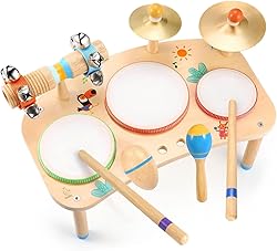 OATHX Kids Drum Set - 11 in 1 Musical Instruments