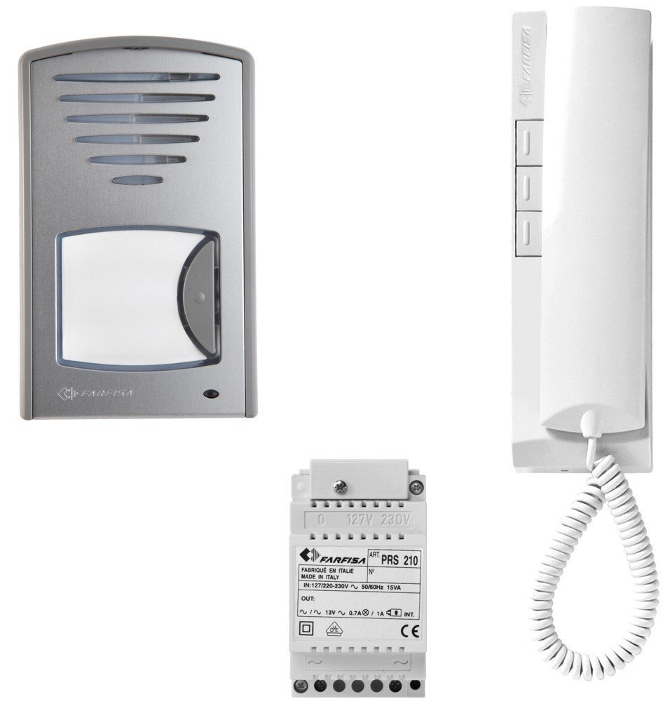 Farfisa 1CKDS Door intercom Single Family House Saving 2 Wire Technology, 10 W, 240 V