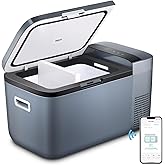 ICECO GO20 Dual Zone 12V Refrigerator, Portable Fridge Freezer with SECOP Compressor, DC 12/24V, AC 100-240V, 0℉ to 50℉, Elec