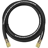 2026 Upgrade HV1 &ndash; 3/8" Vacuum Hose,5 Ft,Fittings: 3/8" x 3/8" | Burst Pressure: 4000 (Psi),Compatible with Most Refrigeration and Air Conditioning Equipment,Black
