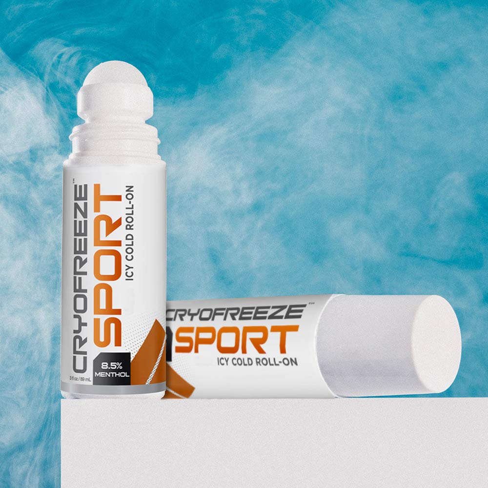 OMAX CryoFreeze Menthol Roll On, Arthritis, Back, Muscle & Joint Made in USA (3 fl oz)