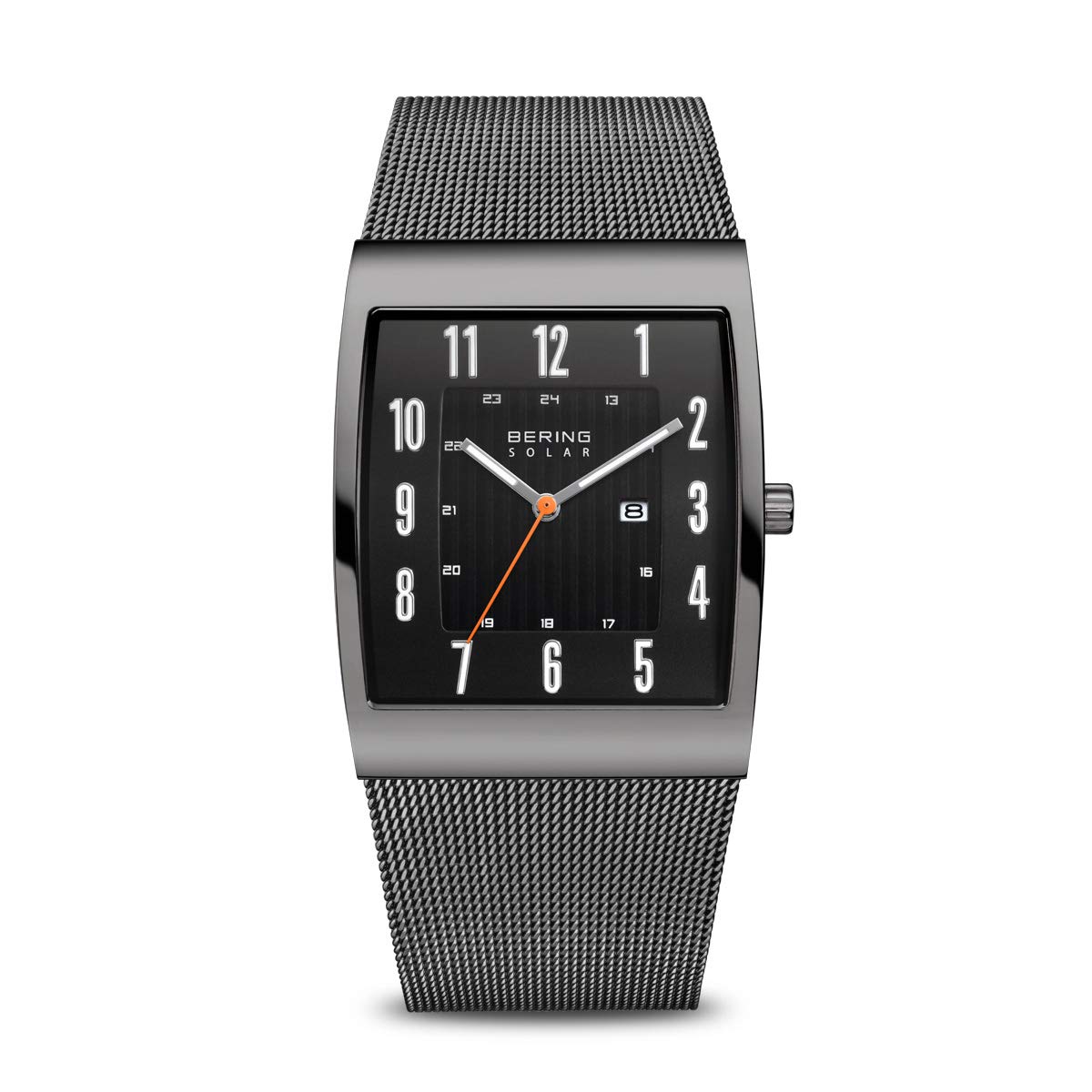 BERING Men Analog Solar Collection Watch with stainless steel Strap and Sapphire Crystal 16433-377, Grey, 33 mm — image 1