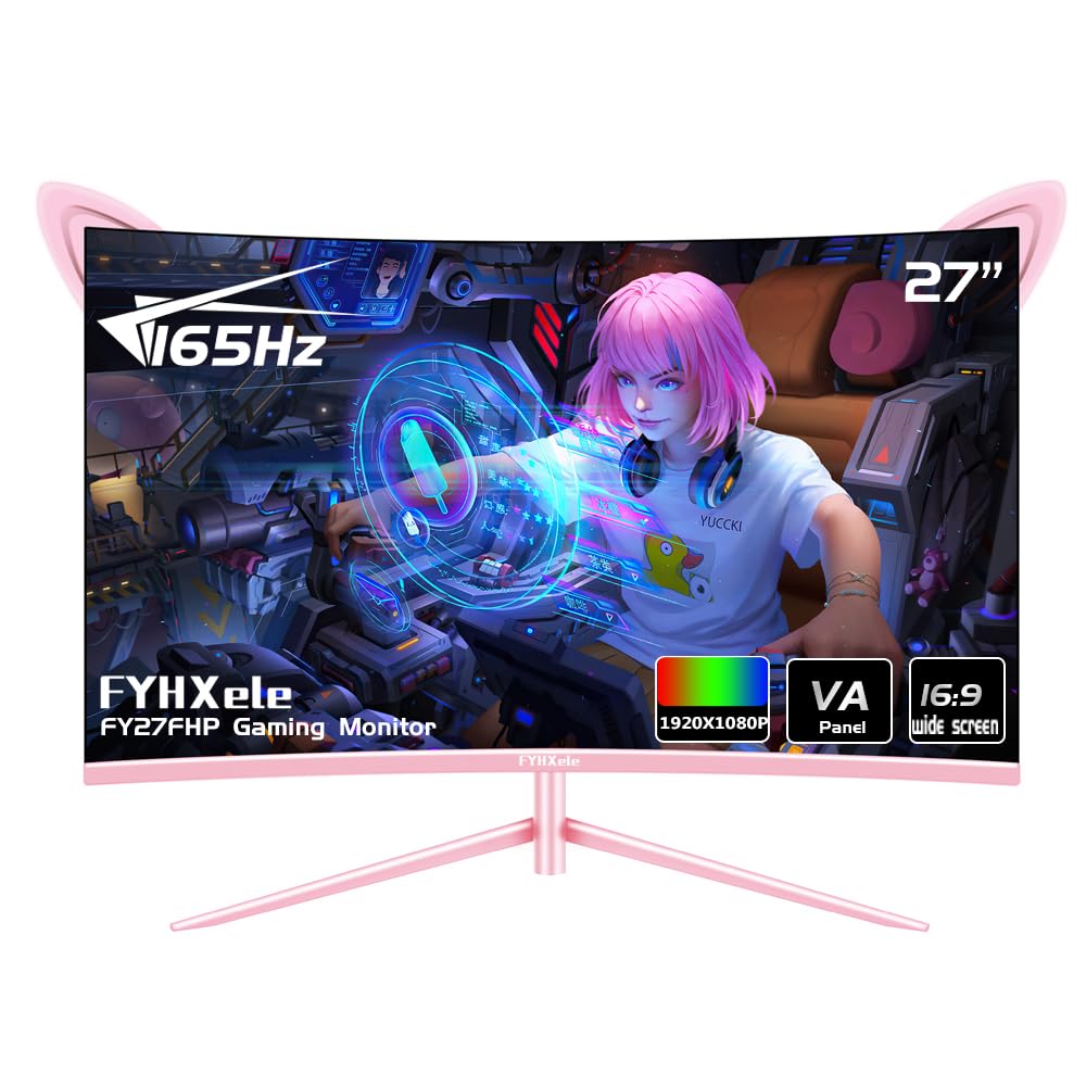 Mua FY27FHP Pink Monitor 27 Inch Curved Gaming 165Hz Support 144Hz