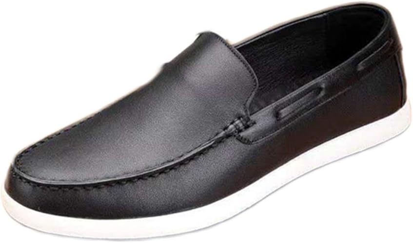 Amazon Donahutt03 スリッポン メンズ ローファー 革靴 カジュアルシューズ ドライビングシューズ フラット 通気 軽量 滑り止め 紳士靴 ファッション おしゃれ 本革 人気 柔らか 歩きやすい 大きいサイズ 黒 青 メンズスリッポン ローファー スリッポン
