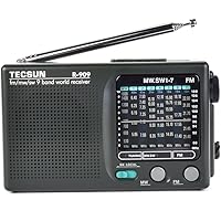 Amazon.com: TECSUN R-909 AM/FM/SM/MW (9 Bands) Multi Bands Radio ...