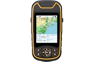 NIESAHYAN Handheld GPS for Hiking, Rugged and Waterproof Handheld GPS Navigator, 3.2" Sunlight Readable Screen, Compact Satellite Handheld GPS with USA Topo Map, Multi-GNSS Support, Extra Battery Life
