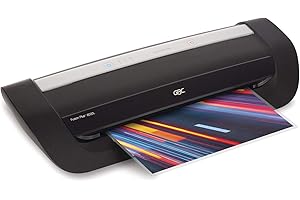 GBC Thermal Laminator Machine, Fusion 6000L, 12 Inch, 1 Min Warm-Up, 3-10 Mil, with 50 EZUse Laminating Pouches for Home, Office and Classroom, Black (1703097)