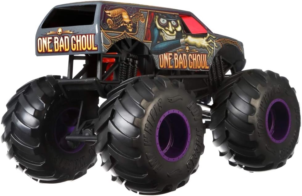 Hot Wheels One Bad Ghoul Monster Truck, 1:24 Scale, Assorted - Image 3