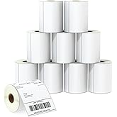 BETCKEY - 4" x 6" (102 mm x 152 mm) Shipping Labels Compatible with Zebra & Rollo Label Printer(not for dymo 4XL), Premium Adhesive & Perforated [10 Rolls, 2500 Labels]