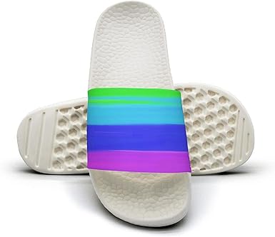 Womens rainbow slides Clearance