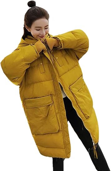 Amazon Piite ロングコート レディース ダウンジャケット 冬服 シンプル 純色 ブルゾン ダウンコート カジュアル 厚手 綿服 フードジャケット ゆったり ジャンパー スタイリッシュ コート ジャケット 通販