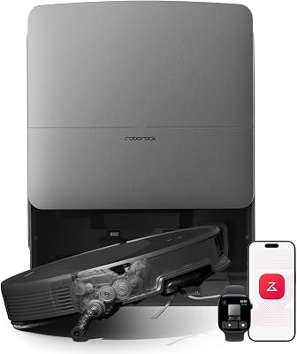 Aspirador robô Saros 20 Extreme Suction de 36000 Pa, chassis AdaptiLift 3.0 até 8,8cm, Sistema StarSight 2.0, com nova base RockDock, lavagem com água a 100°C e secagem a ar 55°C