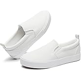 TUOPIN Womens Synthetic Leather Slip On Shoes,Padded Collar Slip on Sneakers for Women,Casual Loafers Walking Shoes