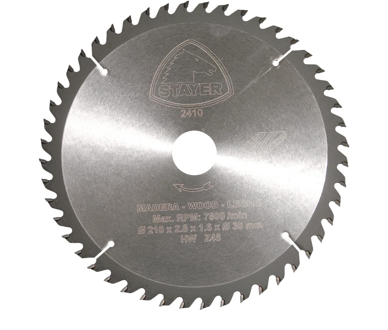 STAYER 12.230 – Wood Widia Disc Ø 210 x 2.8 x 30 Z- 48 ST