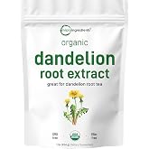Micro Ingredients Organic Dandelion Root Extract Powder, 1lb | Up to 454 Servings | Great for Dandelion Root Tea, Beverages &amp; Recipes | USDA Organic, Non-GMO, Caffeine Free, Filler Free