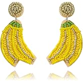 Dvacaman Adorable Fruit Dangle Earrings for Women, Multiple Summer Fruits Drop Earring for Tropical Novelty Jewelry Gifts