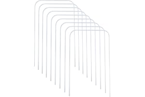 OUTOSS-Croquet Wickets,Replacement for Croquet Game,Set of 9 Pcs Wickets with White Plastic Coating