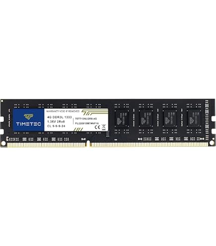 Timetec 4GB DDR3 / DDR3L 1333MHz PC3-10600 Non ECC Unbuffered 1.5V