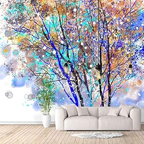 Wall Murals for Bedroom Abstract Great Tree Removable Wallpaper Peel and Stick Wall Stickers - 66x96 inches
