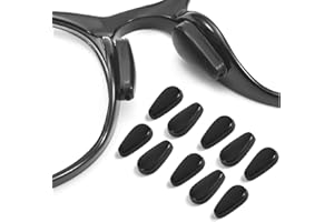 OPUGIT Eyeglass Nose Pads, Adhesive Anti Slip Eyeglasses Nose Grips with Airbag,3.2mm Thickness for Eyeglasses Reading Glasses,5 Pairs,Transparent