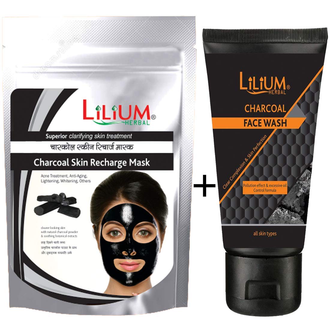 lilium charcoal face wash