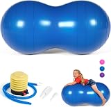 DASKING Peanut Ball for Kids Therapy 90x45cm Anti Burst with Pump