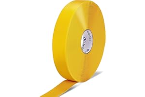 Oleitodh Yellow Floor Marking Tape,1mm Thick Adhesive Industrial Floor Tape 2" Width, 148' Length Safety, Caution, Warning Tape for Warehouse, Concrete, Harsh Conditions, Forklift, High Traffic Floors