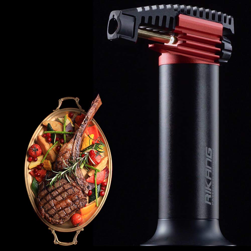 Buy Culinary Torch Large Fuel Tank, Long Burning Blow Torch Refillable Kitchen Butane Torch