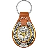 TOPACC Western Keychain for Men Women Bag Charms Vintage Cowboy Key Rings for Western Accessories