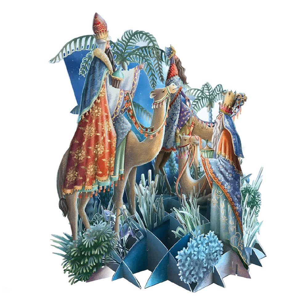 Paper D'Art Christmas Card (3D Card - Three Kings)