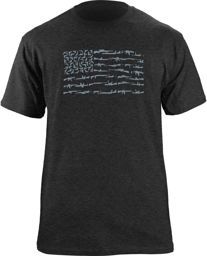 Molon Labe Freedom Flag Gun US Flag T-Shirt