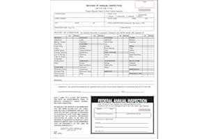 J. J. KELLER & ASSOCIATES, INC. J. J. Keller 25-Pack, Record of Annual Inspection Form with Inspection Decal, 2-Ply Carbonless Form, DOT Compliant