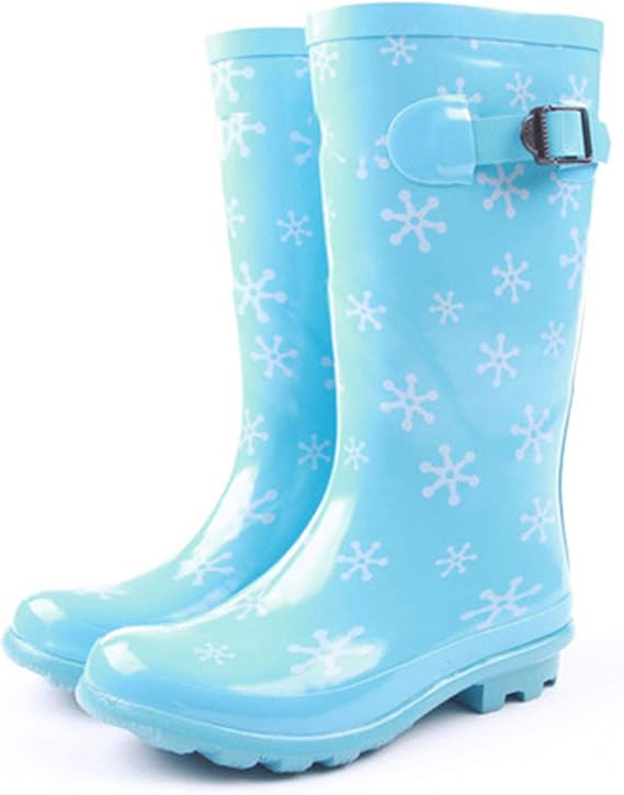 Rain Boots,Waterproof Rain Boots Women's Rain Boots, Buckle Resistant