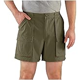 Guide Gear Cargo Shorts for Men Wakota - Casual and Cotton 6 Inch Inseam Shorts