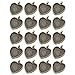 IGOGO 20 PCS Heart Pendant Trays Pendant Blanks Cameo Bezel Cabochon Settings 25 mm 1 Inch Antique Bronze Color