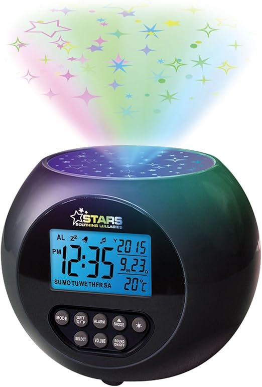 Sentik Starlight Proyector Reloj Despertador Star luz nocturna con ...