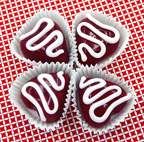 Sweetheart Glass Cherry Chocolate Heart Gift Handmade Sculpture Home Décor (Lampwork)
